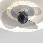 Round Muted 360 Rotatable Stepless Dimming Led Modern Ceiling Fan Light