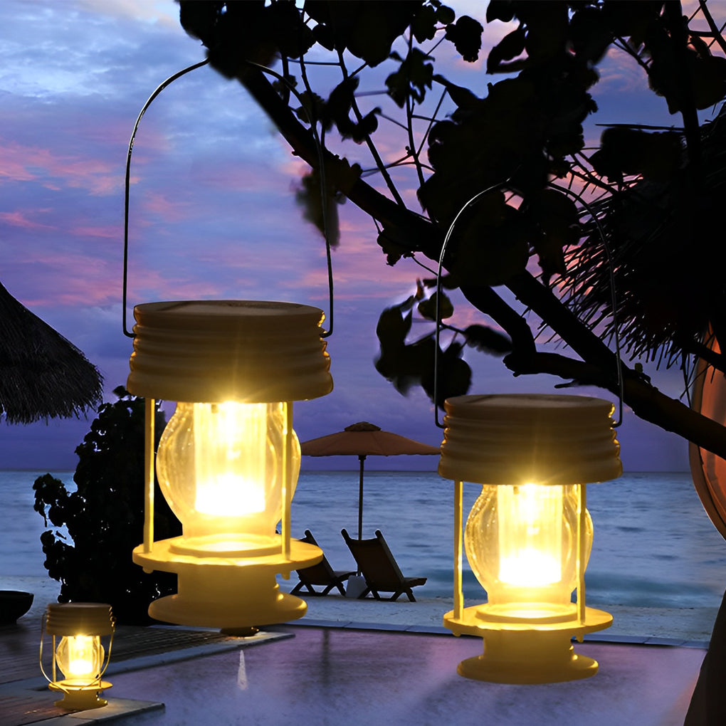 Retro Solar Powered Outdoor Light Ha080366