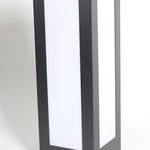 Modern Black Solar Bollard Lights for Pathways & Courtyards