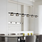 Ring Led Pendant With Smoke Gray Glass Shades