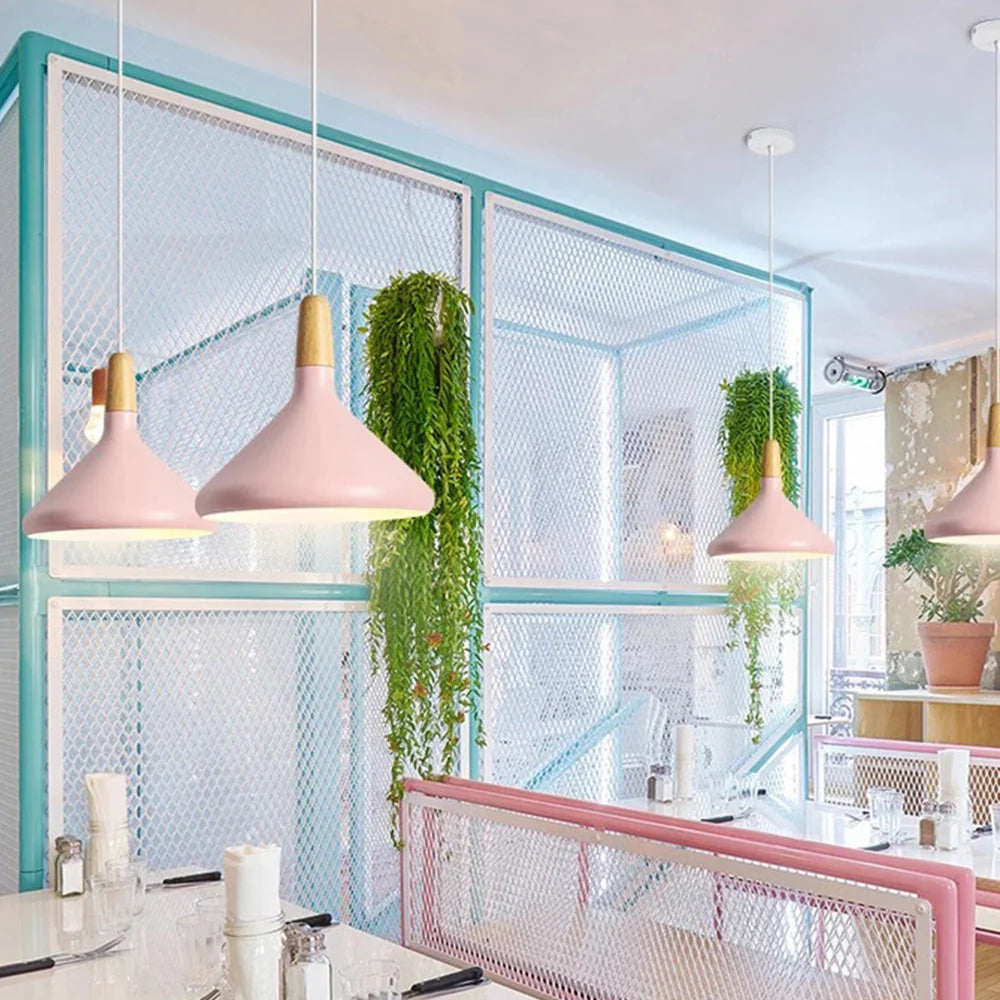 Vivid Cone Modern Pendant Light