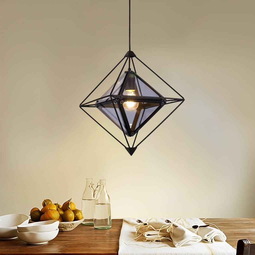 Geometric Glass Pendant Lights Li002220