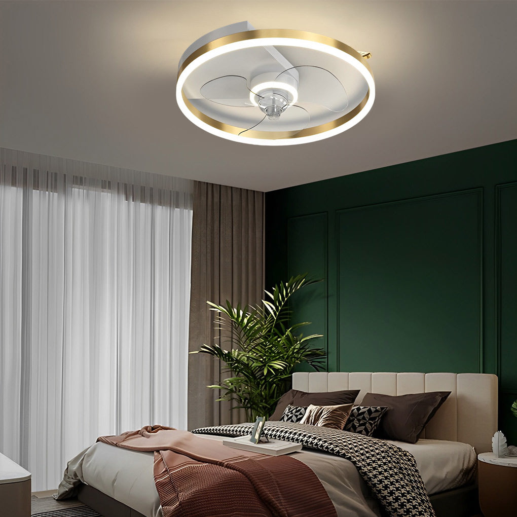 Round Modern Bladeless Ceiling Fans Ha082733