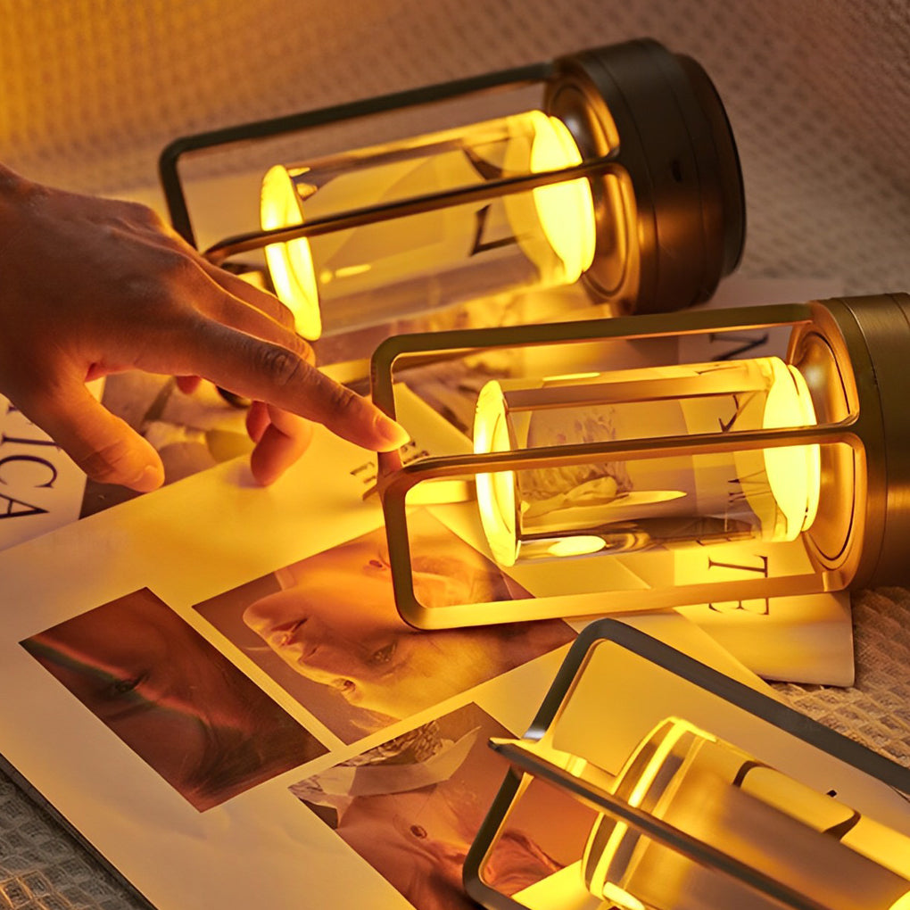 Portable Lantern Cordless Table Lamp Usb Touch Dimming Night Lights
