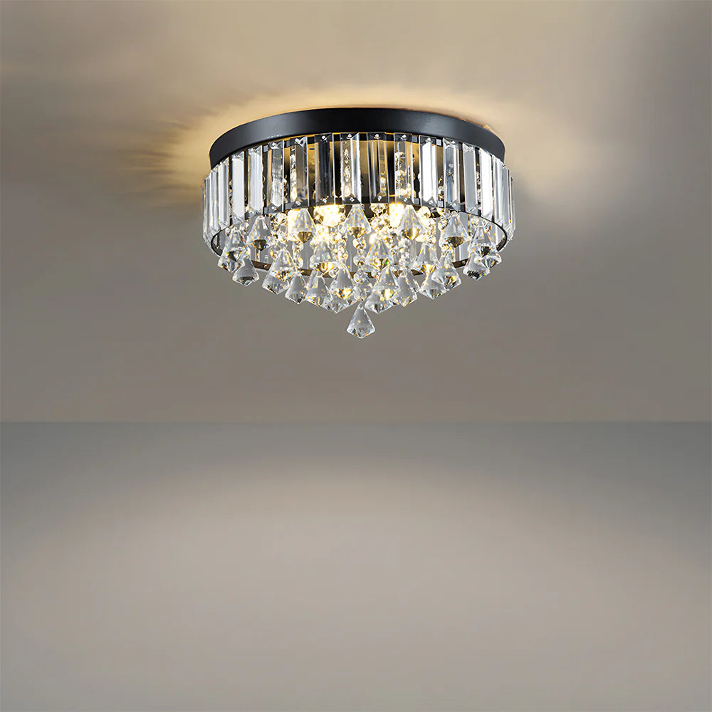Simple Round Crystal Ceiling Lamp