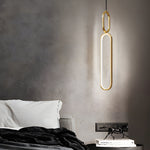 Minimalist Long Oval Rings 3 Step Dimming Led Copper Modern Pendant Lights Li002746
