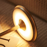 Plated Metal Slender Cordless Ufo Alien Table Lamp