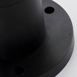Round Black Solar Fence Post Light Ha082917