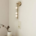 Elegant Brass Glass Wall Light