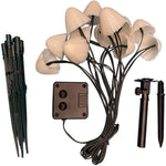 Outdoor Mini Mushroom Rgb Solar 16 40 Ft String Lights