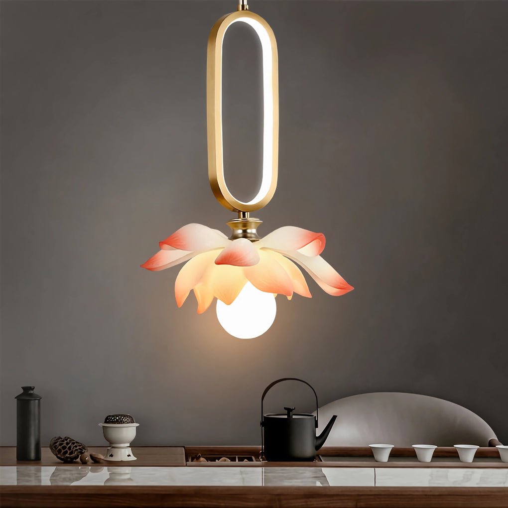 Creative Lotus Flowers Modern Pendant Light Li002524