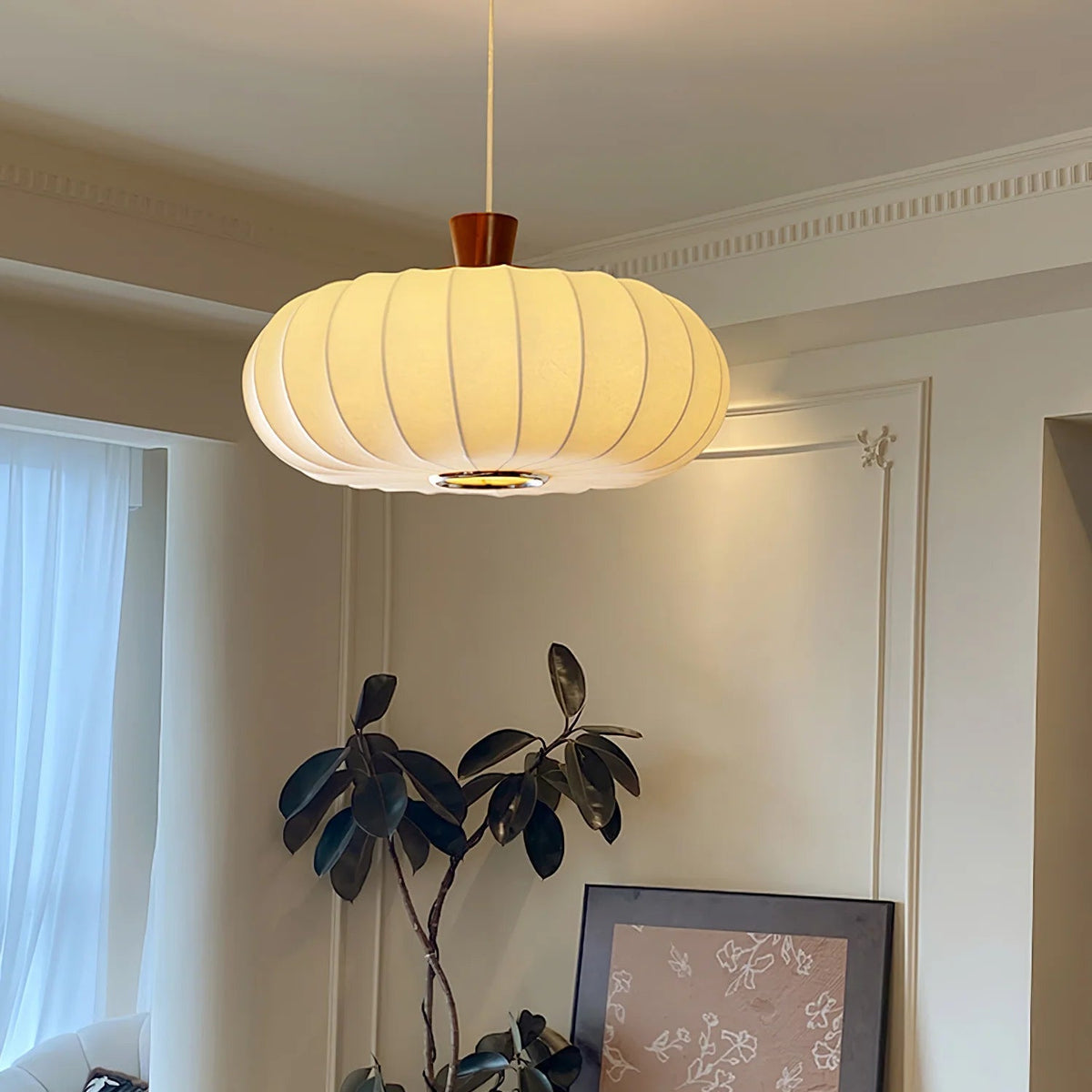 Luna Silk Pendant Light