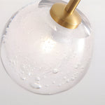 1 Light Glass Bubble Globe Slim Wall Light
