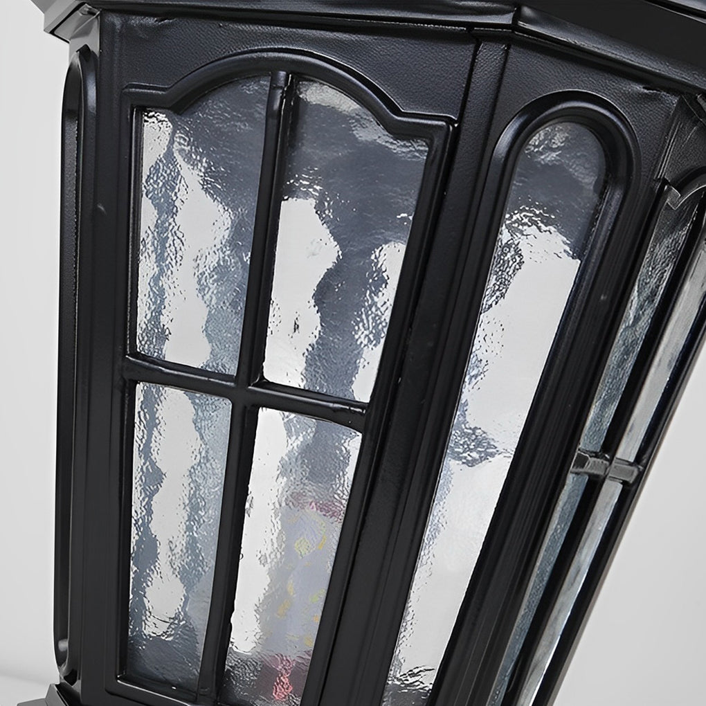 Retro Pavilion Shape Solar Powered Fence Post Light Ha080207