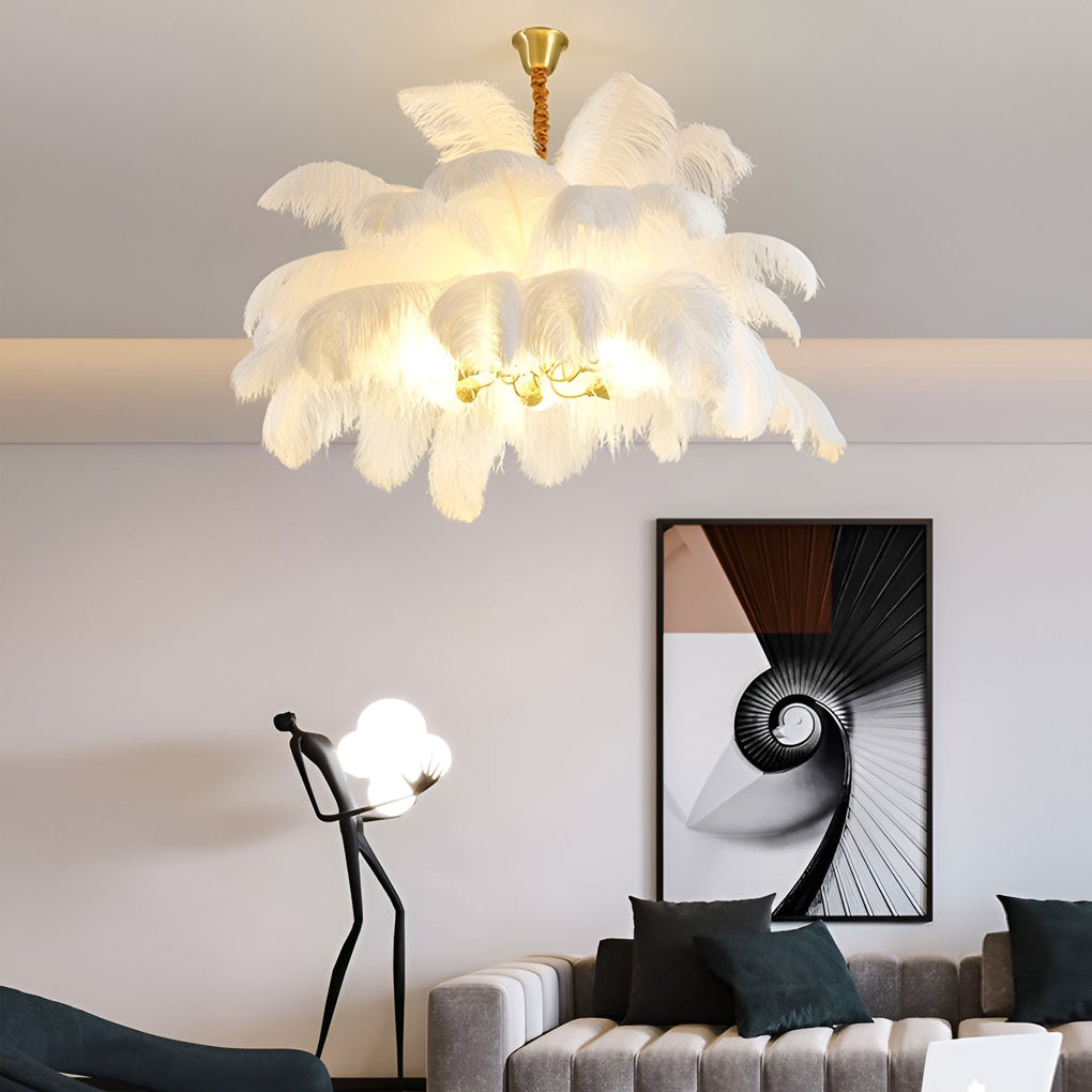 Creative Feathers Ins Nordic Chandelier Li002023