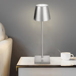 Top Hat Aluminum Rechargeable Portable Touch Control Table Lamp