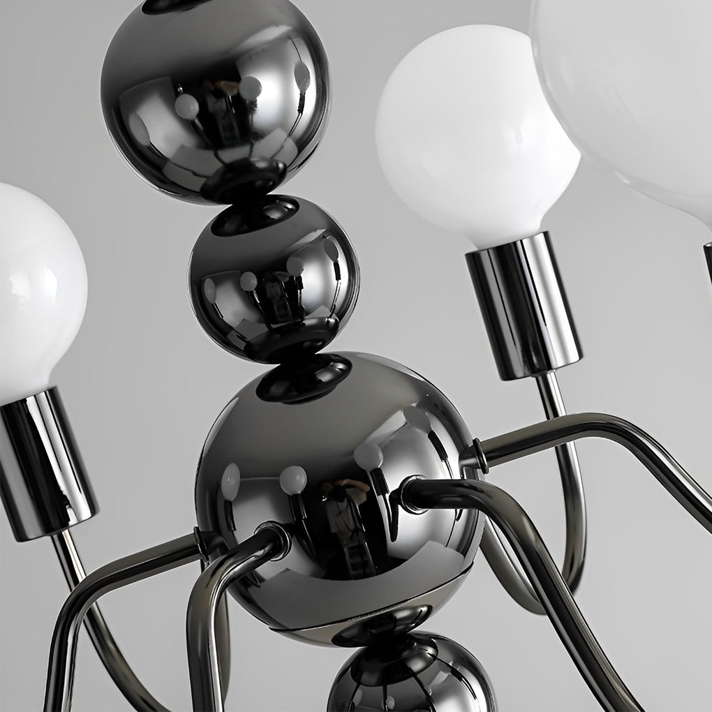 Aurelia Glass Globe Chandelier — Modern French Minimalist Pendant Light