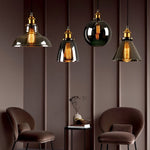 Smoke Gray Industrial Pendant Lamp Ha077613