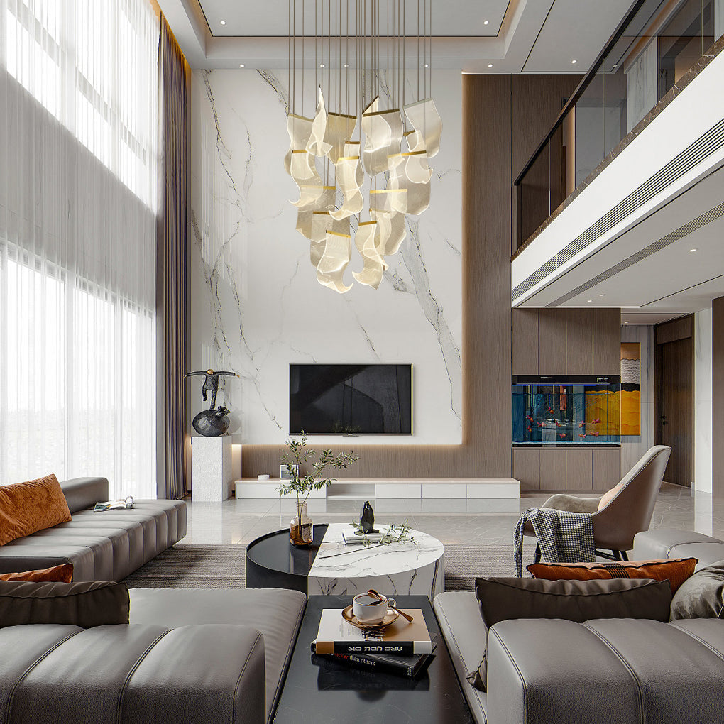 Irregular Curl Led Nordic Chandelier Ha084765