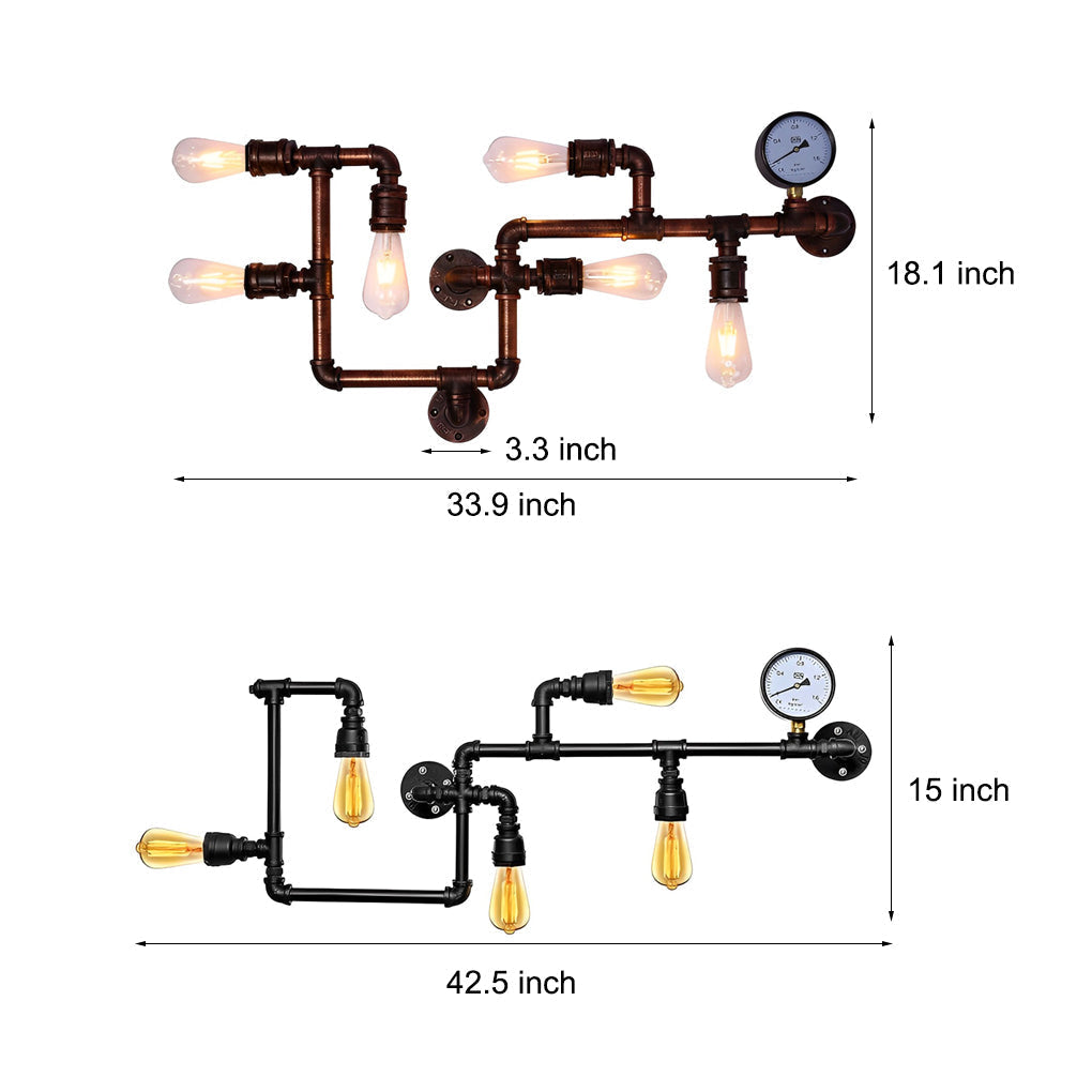 Vintage Industrial Style Wall Light Ha097936