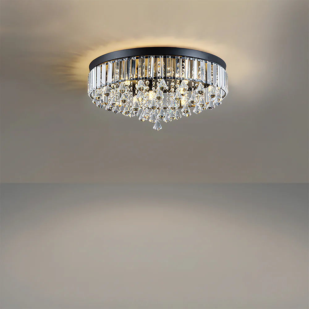 Simple Round Crystal Ceiling Lamp