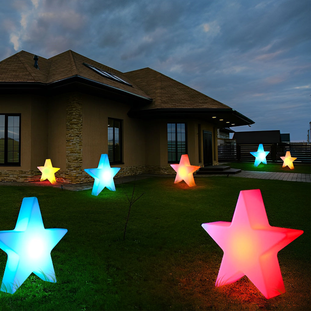 LED Star Ornament Lights – Modern Rechargeable Holiday Decor