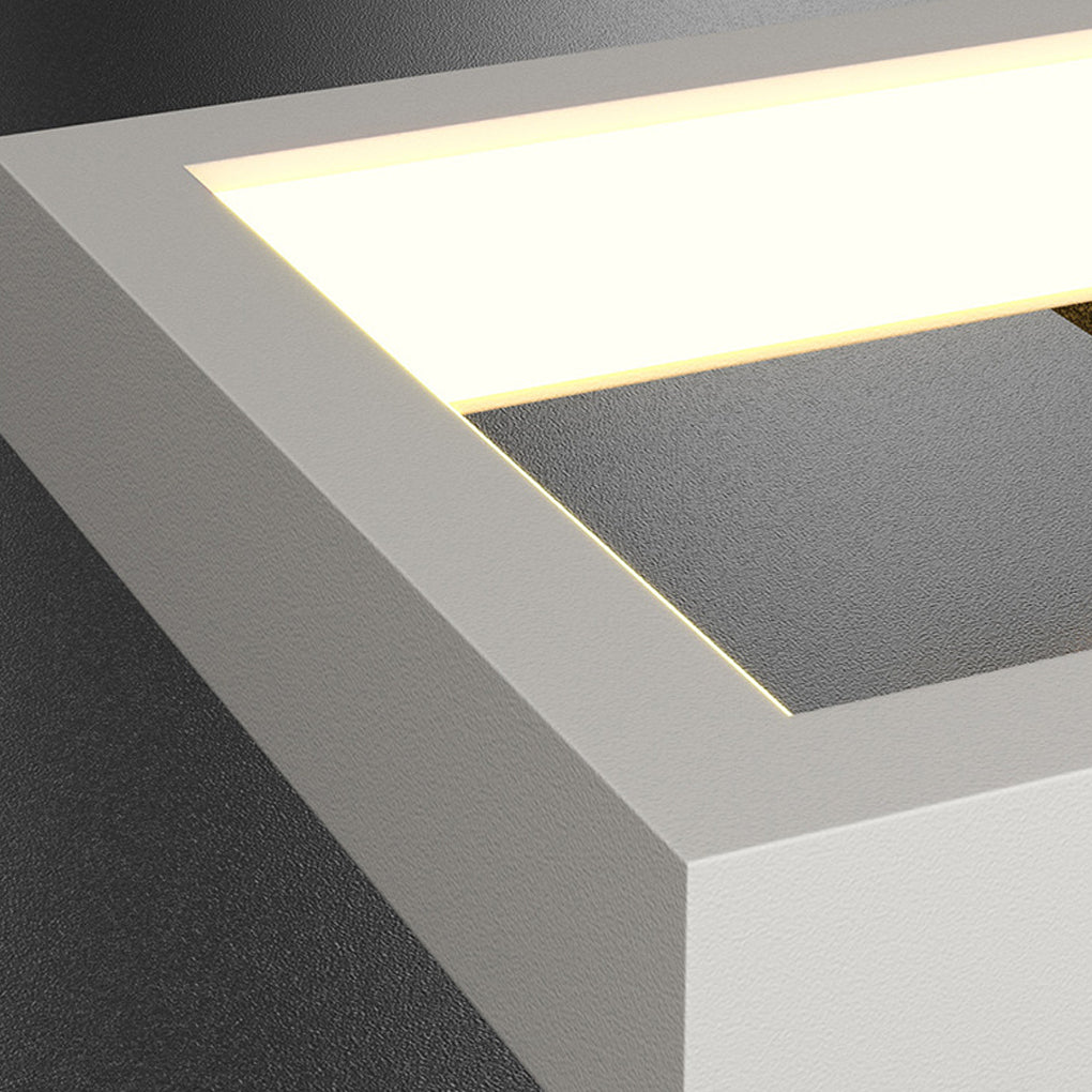 Rectangular Three Color Light Led Nordic Wall Light Fixture Wall Lamp