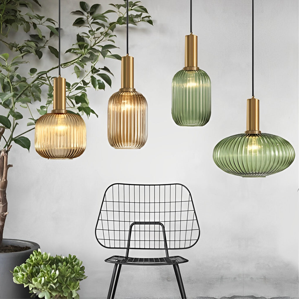 Lantern Shaped Pendant Lights Ha077827
