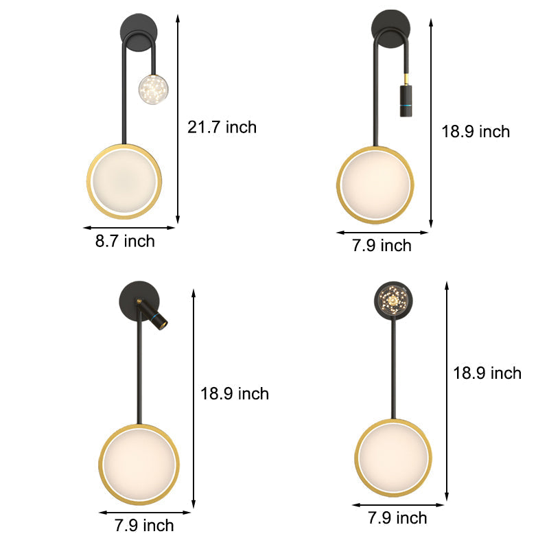 Creative Modern Wall Lamp With Spotlight Ha098328