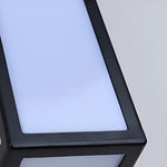 Modern Outdoor LED Wall Sconce with Motion Sensor in Black
