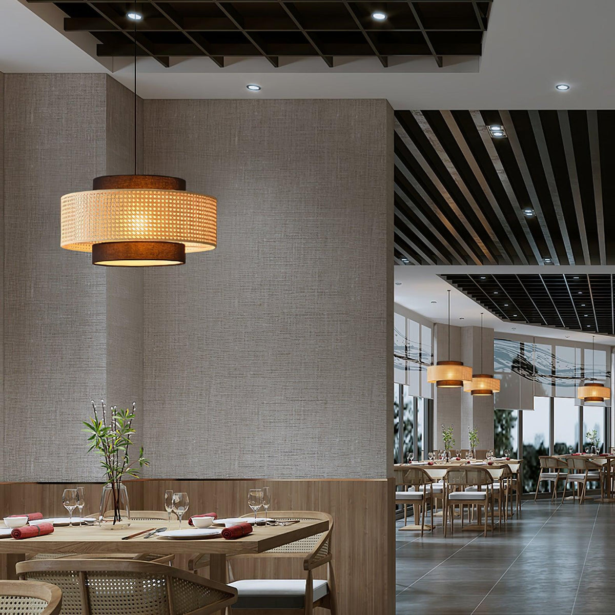 Minimalist Drum Pendant Fixture