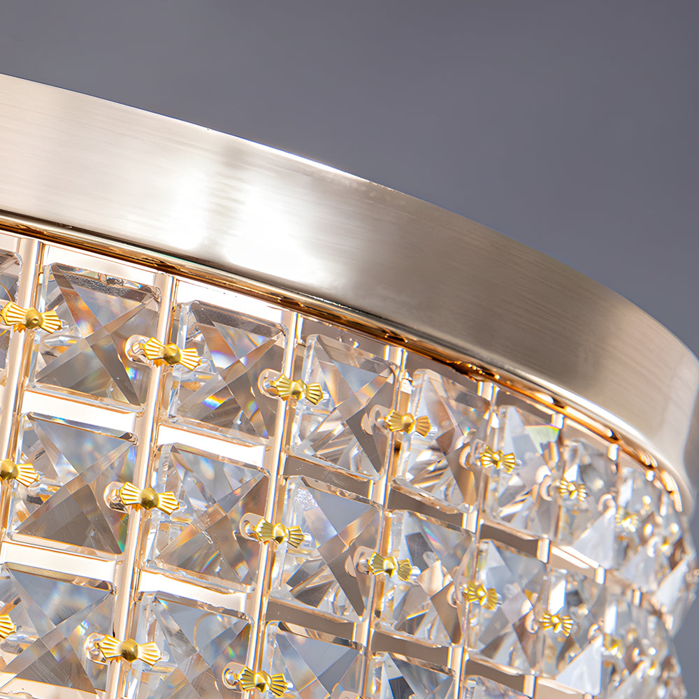19 Round Crystal Pendants Led Ceiling Lights Fixture Ceiling Lamp