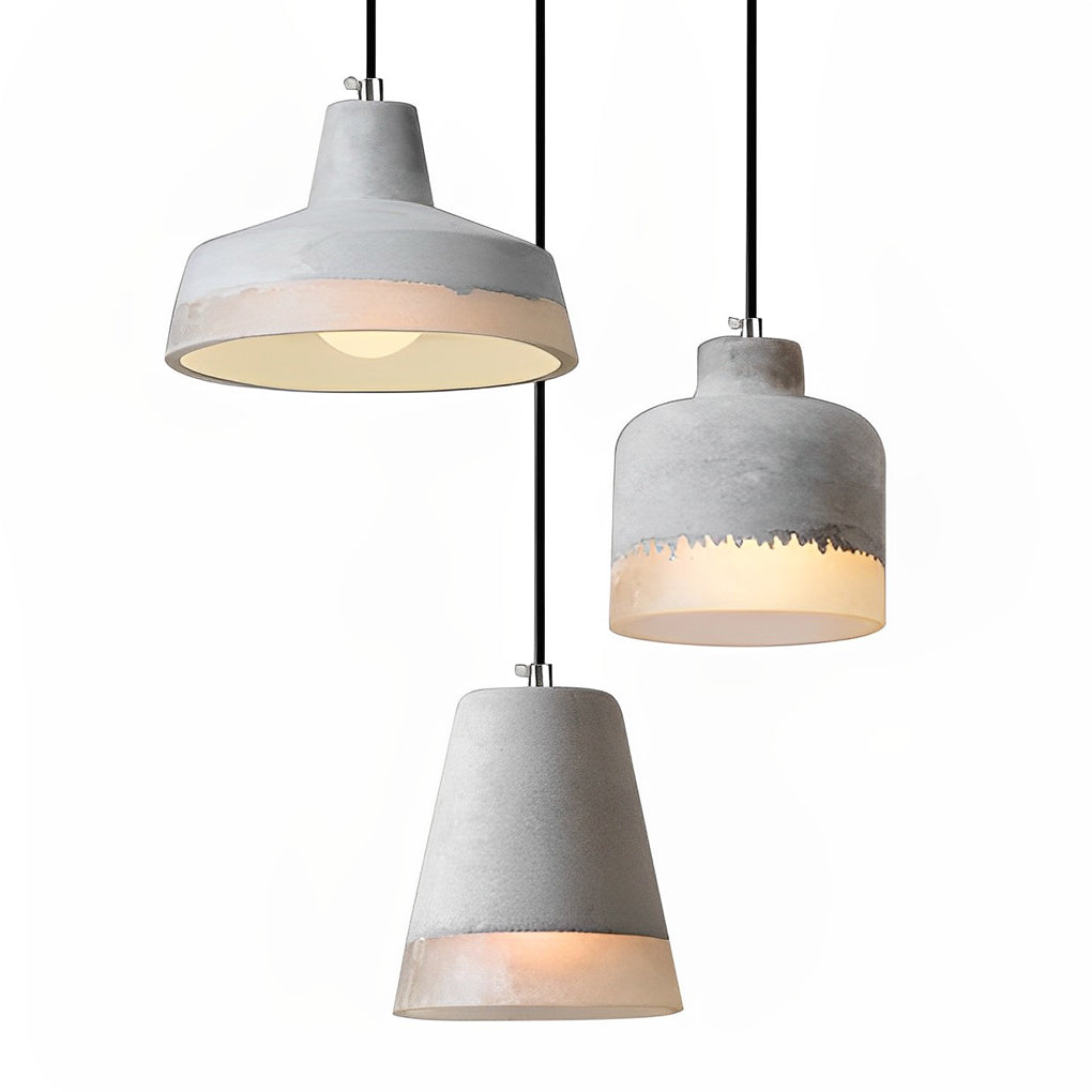 Round Cement Pendant Light Li002290