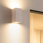 Terrazzo Outdoor Up and Down Wall Light in Black or White