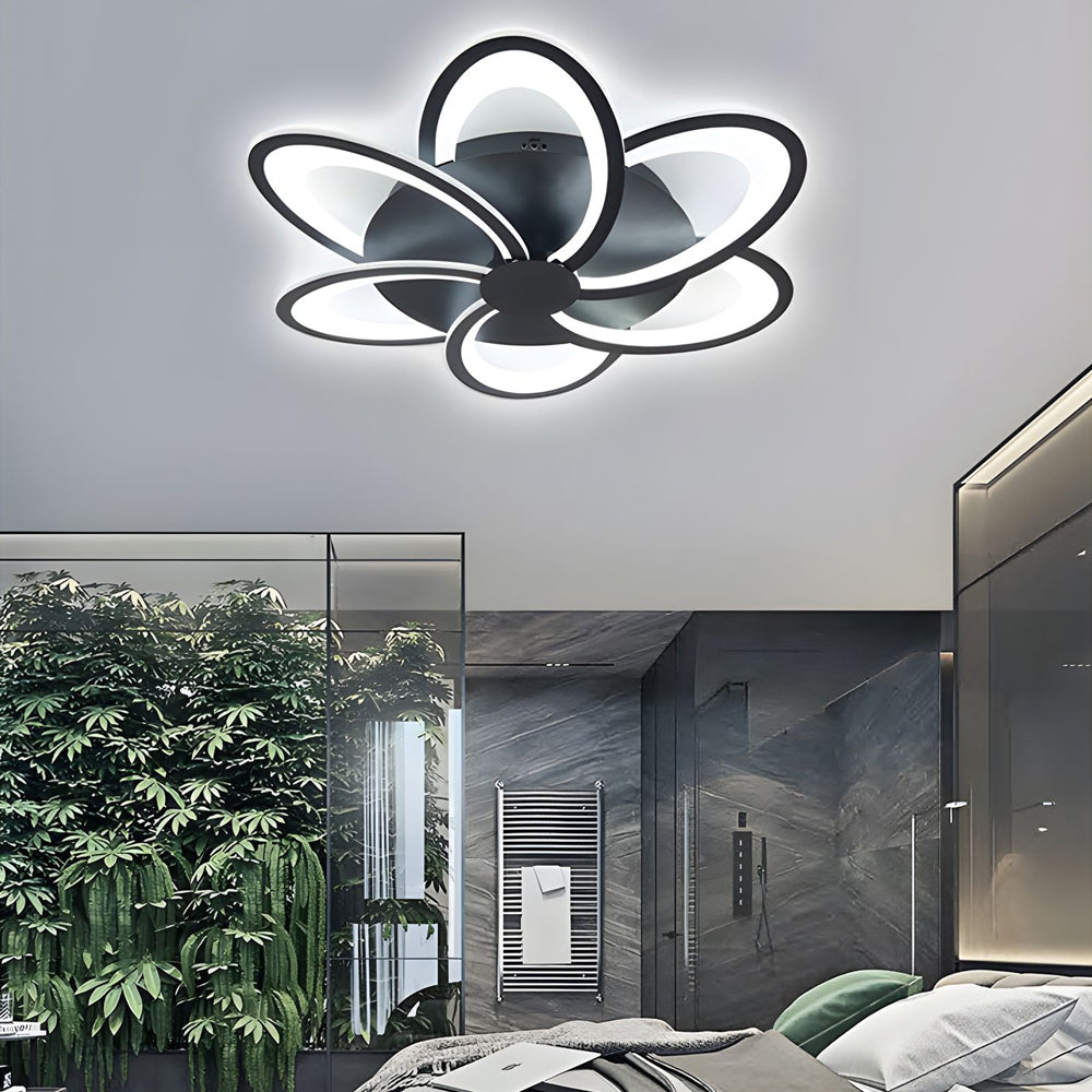 Modern Petal Flush Mount Light Acrylic Led Flower Shape Ceiling Lamp