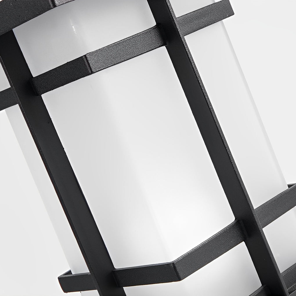 Solar-Powered LED Bollard Lights with Asian-Inspired Design for Modern Outdoor Spaces