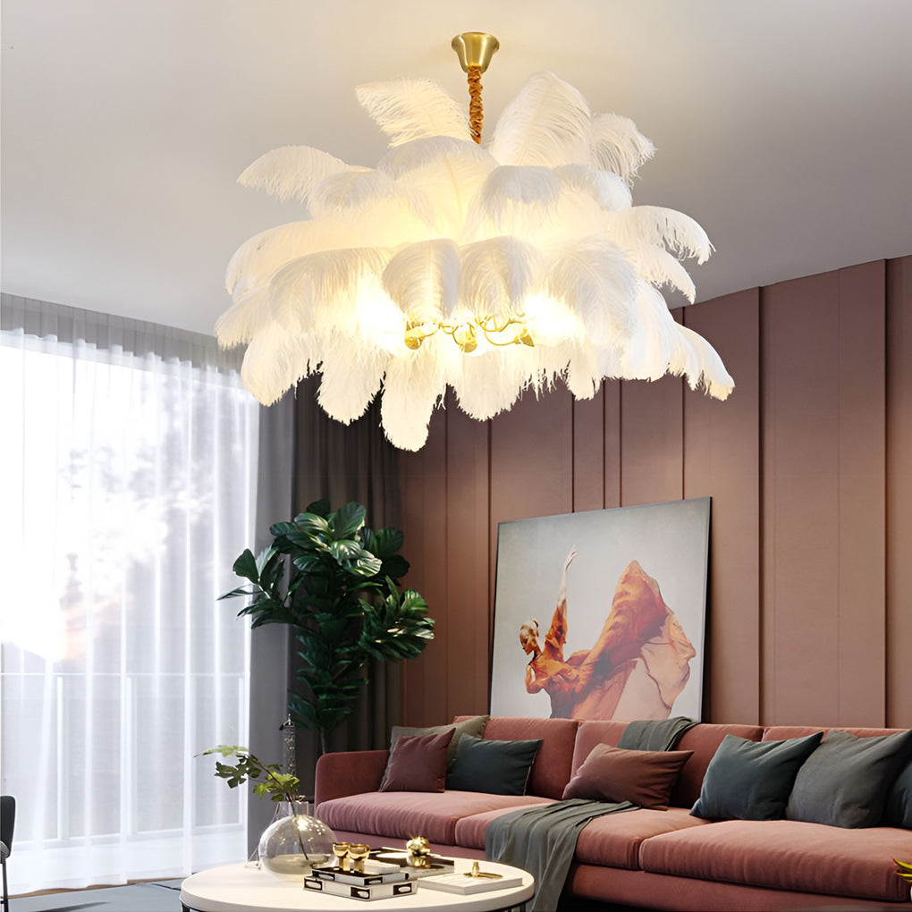 Creative Feathers Ins Nordic Chandelier Li002023
