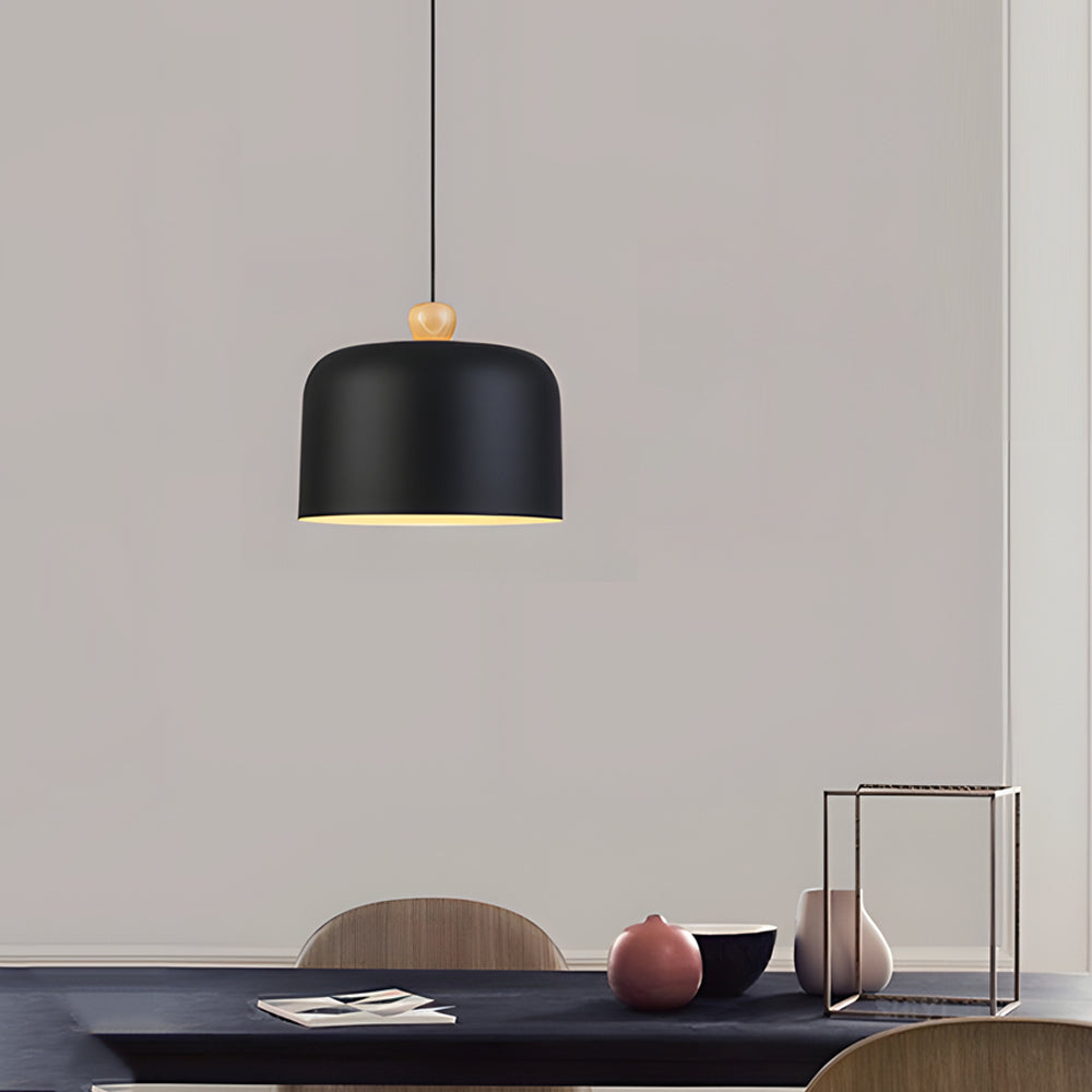 Pleat Box Led Pendant Light 1 Light Black White Aluminum Hanging Lamp