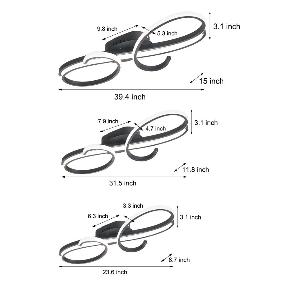 Musical Symbols Aluminum Led Ceiling Lights Ceiling Lighting