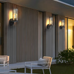 Lumina Round Stainless Steel Outdoor Wall & Post Light in Matte Black