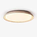 Aureum Edge Ceiling Light in Yellow Travertine — Modern Flush Mount LED