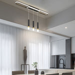 Long Circular Three Step Dimming Led Modern Ceiling Light Fixture Hanging Lamp