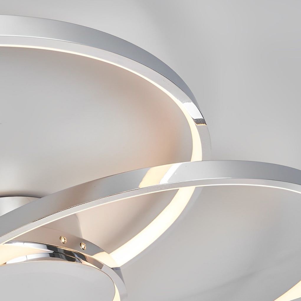 Aurelia Trio Ring LED Ceiling Light – Modern Nordic Semi Flush Mount