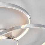Aurelia Trio Ring LED Ceiling Light – Modern Nordic Semi Flush Mount