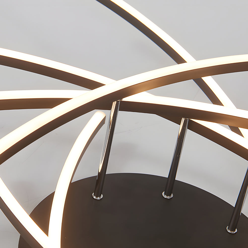 Personality Lines Led Dimmable With Remote Control Modern Ceiling Light Fixture Li002744