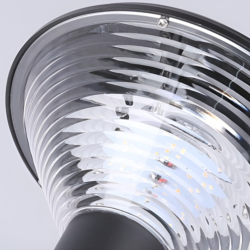 Circular Waterproof Solar Fence Post Lights