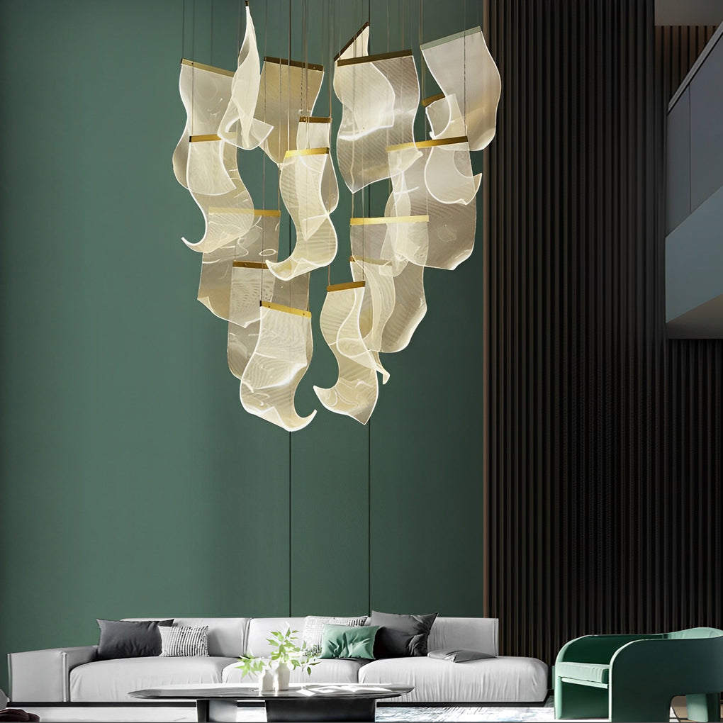 Irregular Curl Led Nordic Chandelier Ha084765
