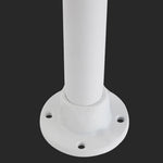 Rotating Stainless Steel Outdoor Floor Lamp with Vertical Slats
