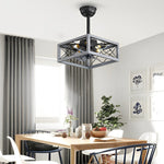 Retro Led Bladeless Ceiling Fans With Remote Ha084443