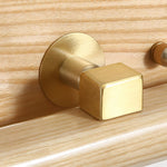 Rotatable Wood LED Vanity Light with Brass Accents for Modern Bathrooms